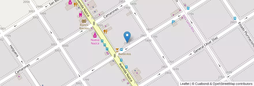 Mapa de ubicacion de Jardín de Infantes Nucleado C (EPCjs 17/12°), Villa Santa Rita en アルゼンチン, Ciudad Autónoma De Buenos Aires, ブエノスアイレス, Comuna 11.