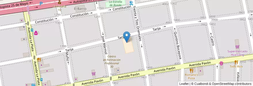Mapa de ubicacion de Jardín de Infantes Nucleado C (EPCjs 25/06°), Boedo en 阿根廷, Ciudad Autónoma De Buenos Aires, Comuna 5, 布宜诺斯艾利斯.