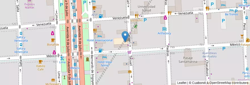 Mapa de ubicacion de Jardín de Infantes Nucleado D (EPCjc 03/03°), Montserrat en 阿根廷, Ciudad Autónoma De Buenos Aires, Comuna 1, 布宜诺斯艾利斯.