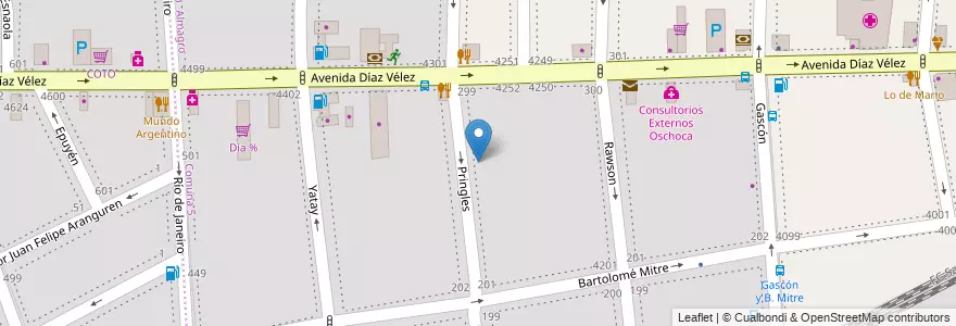 Mapa de ubicacion de Jardín de Infantes Nucleado D (EPCjc 23/07°) [Sede], Almagro en 아르헨티나, Ciudad Autónoma De Buenos Aires, Comuna 5, 부에노스아이레스.