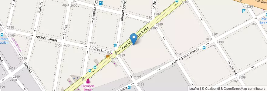 Mapa de ubicacion de Jardín de Infantes Nucleado D (EPCjs 16/14°), Villa General Mitre en الأرجنتين, Ciudad Autónoma De Buenos Aires, Buenos Aires.