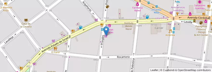 Mapa de ubicacion de Jardín de Infantes Nucleado D (EPCjs 20/02°) [Sede], Almagro en Arjantin, Ciudad Autónoma De Buenos Aires, Buenos Aires.
