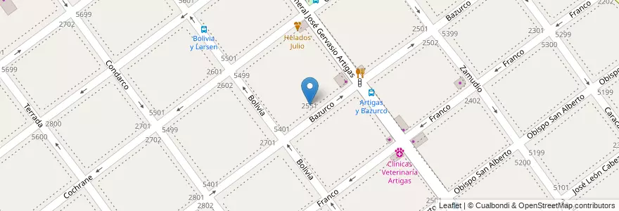 Mapa de ubicacion de Jardín de Infantes Nucleado D (EPCjs 22/16°) [Sede], Villa Pueyrredon en آرژانتین, Ciudad Autónoma De Buenos Aires, Comuna 12, Buenos Aires.
