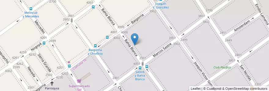 Mapa de ubicacion de Jardín de Infantes Nucleado D (EPCjs 24/17°) Victoria Ocampo, Monte Castro en Аргентина, Буэнос-Айрес, Буэнос-Айрес, Comuna 10, Comuna 11.