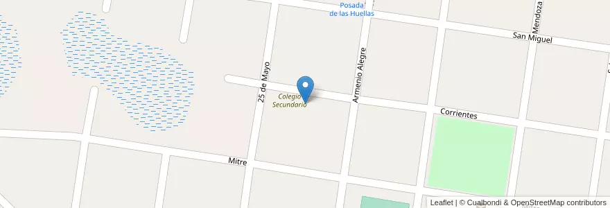 Mapa de ubicacion de Jardín de Infantes Nucleado Nº 62 Sede en アルゼンチン, コリエンテス州, Departamento San Miguel, Municipio De Loreto, Loreto.