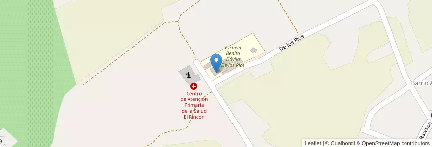 Mapa de ubicacion de Jardín de Infantes Nucleado Zonal 33 en الأرجنتين, سان خوان, تشيلي, Albardón.