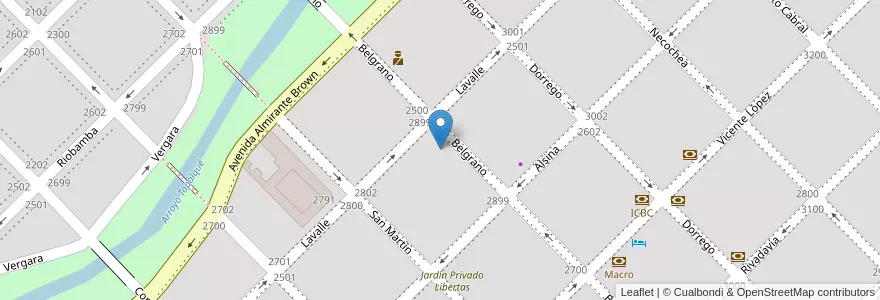 Mapa de ubicacion de Jardín De Infantes Nuestra Señora Del Rosario en Argentina, Buenos Aires, Partido De Olavarría, Olavarría.