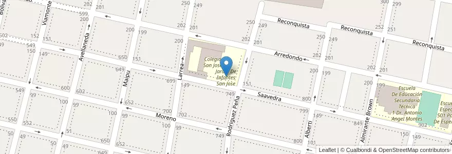 Mapa de ubicacion de Jardín De Infantes San Jose en 아르헨티나, 부에노스아이레스주, Partido De Salto.