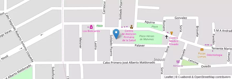 Mapa de ubicacion de Jardín de Infantes San José de Calasanz en アルゼンチン, コルドバ州, Departamento Capital, Pedanía Capital, Córdoba, Municipio De Córdoba.