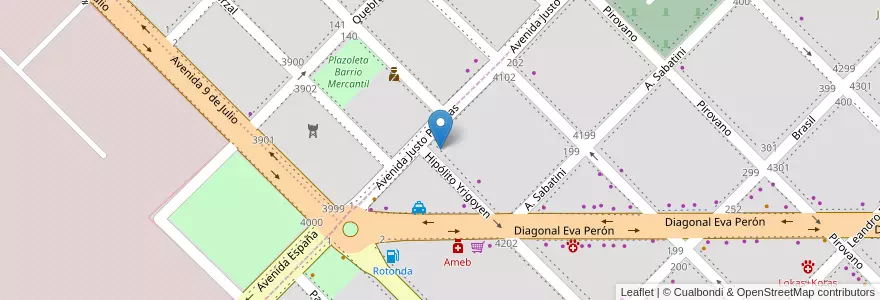 Mapa de ubicacion de Jardín de Infantes Travesuras en アルゼンチン, チャコ州, Departamento San Fernando, Barranqueras, Barranqueras.