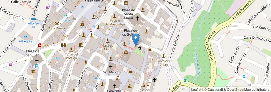 Mapa de ubicacion de Jardín de Ulloa en Espagne, Estrémadure, Cáceres, Cáceres, Cáceres.