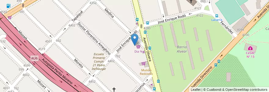 Mapa de ubicacion de Jardín Duendecitos, Parque Avellaneda en الأرجنتين, Ciudad Autónoma De Buenos Aires, Comuna 9, Buenos Aires.