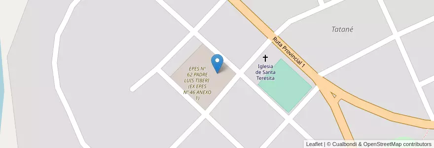 Mapa de ubicacion de Jardín Infante Nucleado Nº 41 en 아르헨티나, Formosa, Departamento Laishi, Municipio De Tatané.