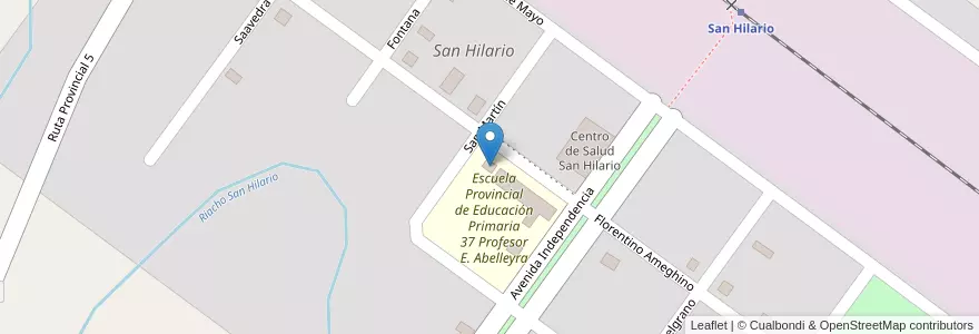 Mapa de ubicacion de Jardín Infante Nucleado Nº 8 - EPEP Nº 37 en Argentina, Formosa, Departamento Formosa, Municipio De San Hilario, San Hilario.