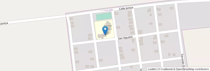 Mapa de ubicacion de Jardín Infantes Escuela Provincial Nº 773 Edwin Becker" en アルゼンチン, ミシオネス州, Departamento Montecarlo, Municipio De Montecarlo, Montecarlo.