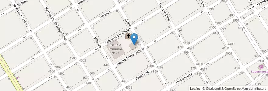 Mapa de ubicacion de Jardín Infantil 941 en الأرجنتين, بوينس آيرس, Partido De Lanús, Lanús Oeste.