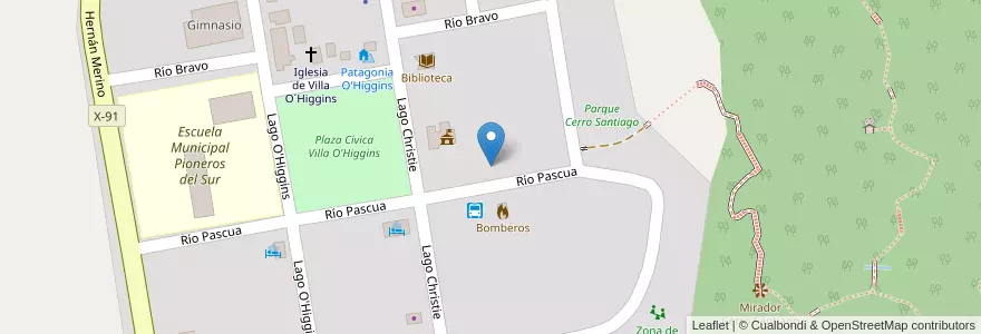 Mapa de ubicacion de Jardín Infantil Hielito Azul en Provincia De Capitán Prat, Región Aysén Del General Carlos Ibáñez Del Campo.