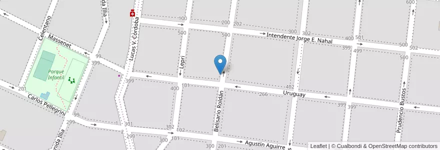 Mapa de ubicacion de Jardín La Tortuguita en Argentinië, Córdoba, Departamento Santa María, Pedanía Alta Gracia, Municipio De Alta Gracia, Alta Gracia.