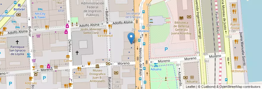 Mapa de ubicacion de Jardín Maternal 06/04°, Montserrat en Argentinië, Ciudad Autónoma De Buenos Aires, Comuna 1, Buenos Aires.