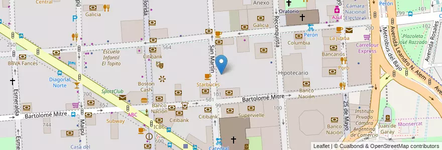 Mapa de ubicacion de Jardín Maternal Doctor Alfreso Pratt, San Nicolas en Аргентина, Буэнос-Айрес, Comuna 1, Буэнос-Айрес.