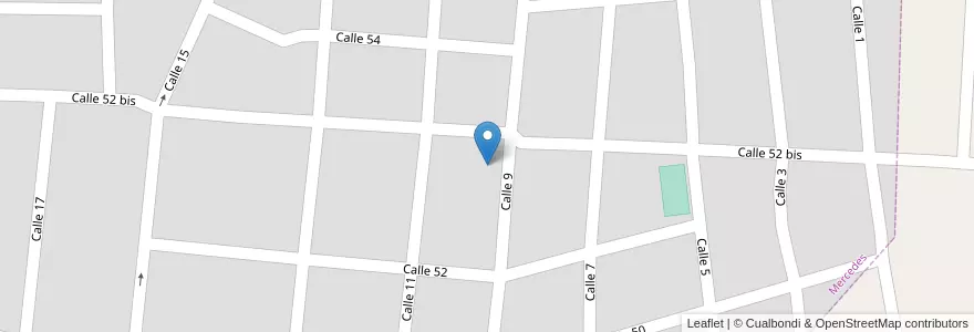 Mapa de ubicacion de Jardín Maternal Municipal 2 en Arjantin, Buenos Aires, Partido De Mercedes, Mercedes.