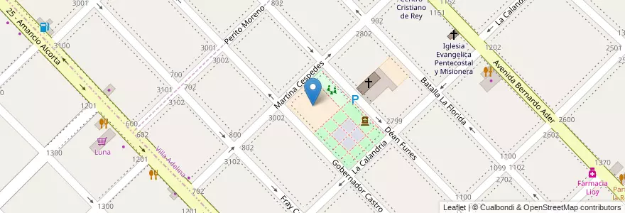 Mapa de ubicacion de Jardín Maternal Municipal Santa Rita en Аргентина, Буэнос-Айрес, Partido De San Isidro, Partido De General San Martín, Villa Adelina.