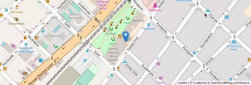 Mapa de ubicacion de Jardín Maternal Nº 11/09º, Palermo en Arjantin, Ciudad Autónoma De Buenos Aires, Buenos Aires, Comuna 14.