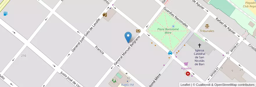 Mapa de ubicacion de Jardín Maternal Rayito de Sol en Arjantin, Buenos Aires, Partido De San Nicolás, San Nicolás De Los Arroyos.