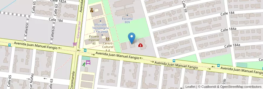 Mapa de ubicacion de Jardín Maternal "Rayito de Sol" en Argentinië, Misiones, Departamento Capital, Municipio De Posadas, Posadas.