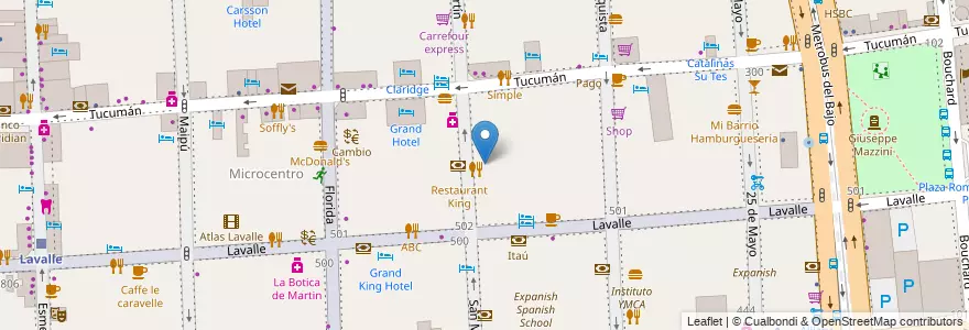 Mapa de ubicacion de Jardín Maternal Tierra de Sueños, San Nicolas en Argentinien, Ciudad Autónoma De Buenos Aires, Comuna 1, Buenos Aires.