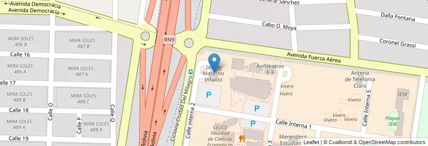 Mapa de ubicacion de Jardín Materno Infantil en Argentina, Salta, Capital, Municipio De Salta, Salta.