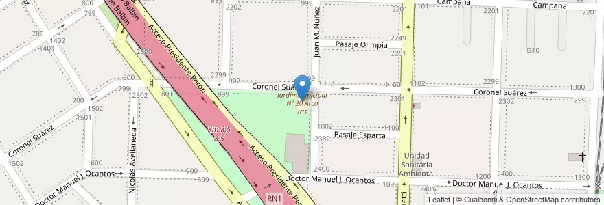 Mapa de ubicacion de Jardín Municipal Nº 20 Arco Iris en Argentina, Buenos Aires, Partido De Avellaneda, Dock Sud.