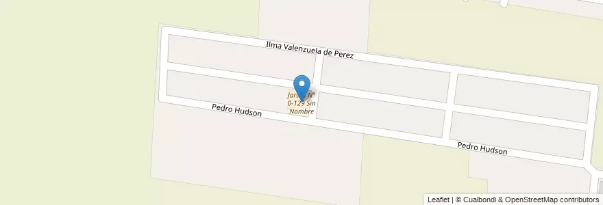 Mapa de ubicacion de Jardin N° 0-129 Sin Nombre en Argentina, Chile, Mendoza, Departamento Luján De Cuyo, Distrito Perdriel.