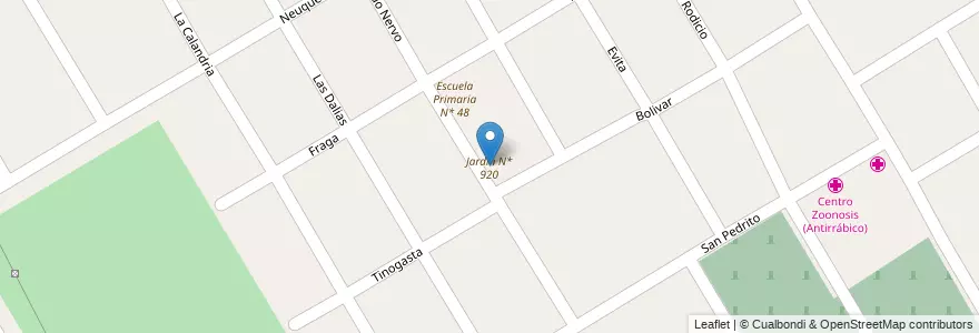 Mapa de ubicacion de Jardin N* 920 en Arjantin, Buenos Aires, Partido De Esteban Echeverría, Monte Grande.
