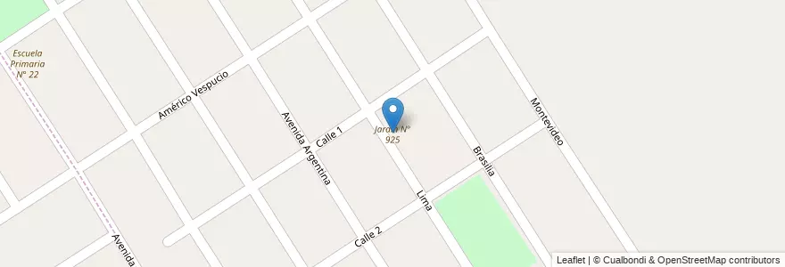 Mapa de ubicacion de Jardín N° 925 en Argentinië, Buenos Aires, Partido De Ezeiza, Tristán Suárez.