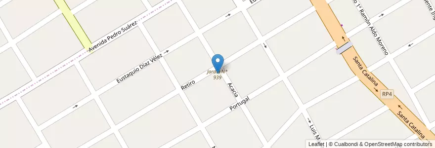 Mapa de ubicacion de Jardín N* 939 en Arjantin, Buenos Aires, Partido De Almirante Brown, Malvinas Argentinas.