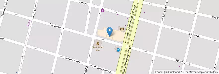 Mapa de ubicacion de Jardín N°188 Juan Capiello en Argentina, Santa Fe, Departamento La Capital, Santa Fe Capital, Santa Fe.