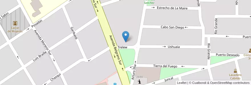 Mapa de ubicacion de Jardin Nº 12 - Arco Iris en Arjantin, Santiago Del Estero, Departamento Capital, Santiago Del Estero.