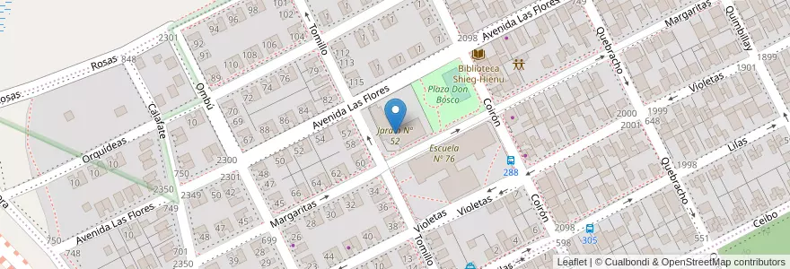 Mapa de ubicacion de Jardín Nº 52 en Argentinien, Chile, Provinz Santa Cruz, Humedal, Deseado, Caleta Olivia.