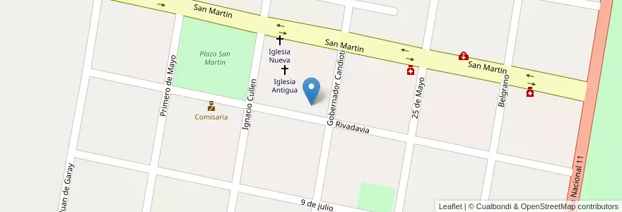 Mapa de ubicacion de Jardìn Nº 87 "Cristian Exequiel Fontaninni en 阿根廷, Santa Fe, Departamento La Capital, Municipio De Nelson, Nelson.