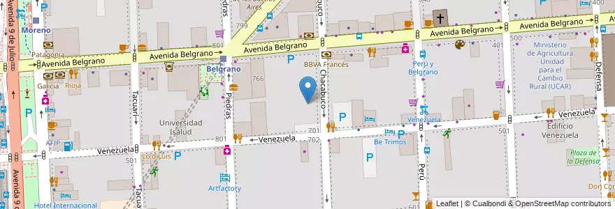 Mapa de ubicacion de Jardín Rayito de Sol, Montserrat en Argentina, Ciudad Autónoma De Buenos Aires, Comuna 1, Buenos Aires.