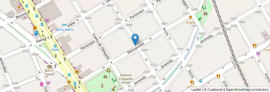 Mapa de ubicacion de Jardín Ta Te Ti Nuñez, Nuñez en 아르헨티나, Ciudad Autónoma De Buenos Aires, 부에노스아이레스, Comuna 13.