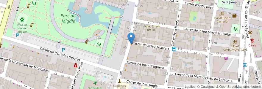 Mapa de ubicacion de Jardin Verde en İspanya, Catalunya, Girona, Gironès, Girona.