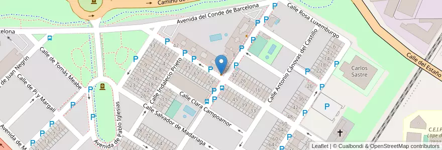 Mapa de ubicacion de Jardín Zijing en España, Comunidad De Madrid, Comunidad De Madrid, Área Metropolitana De Madrid Y Corredor Del Henares, Leganés.