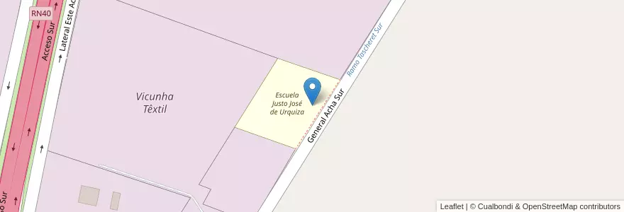 Mapa de ubicacion de Jardines de Infantes Nucleados Zonales Número 29 en Arjantin, San Juan, Şili, Rawson.