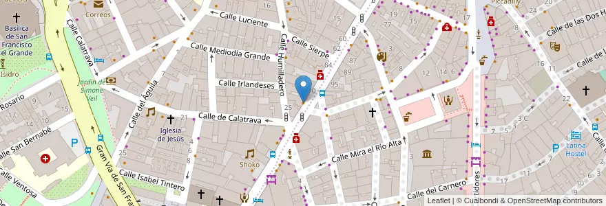 Mapa de ubicacion de Javier Martín Croquetas & Café en إسبانيا, منطقة مدريد, منطقة مدريد, Área Metropolitana De Madrid Y Corredor Del Henares, مدريد.