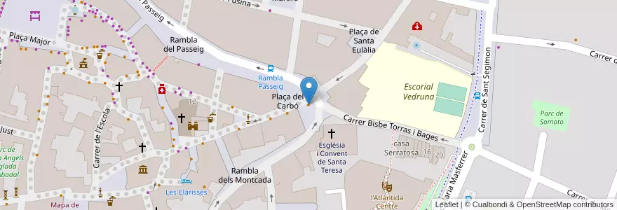 Mapa de ubicacion de Jazz Cava en España, Catalunya, Barcelona, Osona, Vic.
