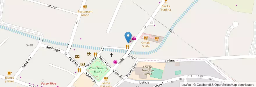 Mapa de ubicacion de Jerome Brew Pub Chacras de Coria en 阿根廷, 智利, Mendoza, Departamento Luján De Cuyo, Luján De Cuyo, Distrito Vistabla.