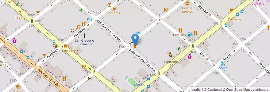 Mapa de ubicacion de Jerome, Palermo en Argentinië, Ciudad Autónoma De Buenos Aires, Buenos Aires.