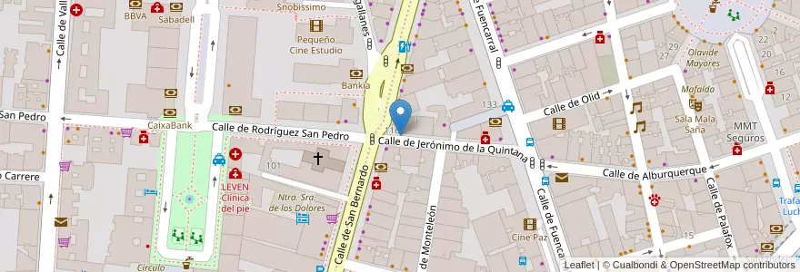 Mapa de ubicacion de JERONIMO DE LA QUINTANA, CALLE, DE,10 en Espanha, Comunidade De Madrid, Comunidade De Madrid, Área Metropolitana De Madrid Y Corredor Del Henares, Madrid.